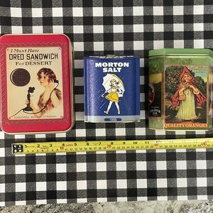 Lot of 3 vintage tins